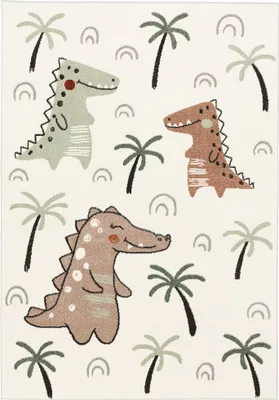 Produktbild von Kinder Teppich Tier und Phantasie Muster Super Soft, Größe:120x170 cm, Design:Lustige Dinos