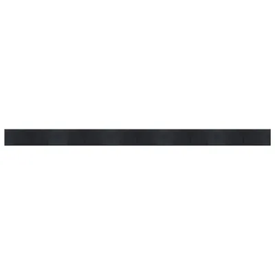 Image de Tapis rectangulaire noir 60x1000 cm bambou