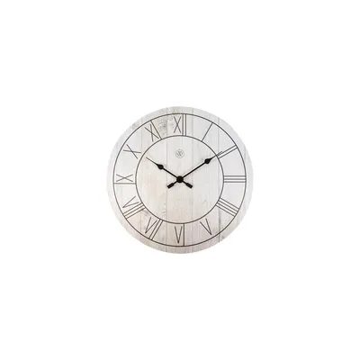 Produktbild von NeXtime Paul, Wand, Quarzuhr, Rund, Weiß, Holz, Erwachsene