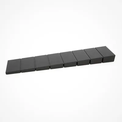 Produktbild von 25x sossai® Möbelkeile mit Soll-Bruchstelle in Schwarz Unterlegkeile Ausgleichskeile