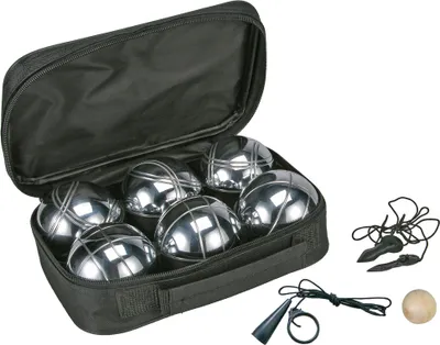 Produktbild von Boule Set mit Tragetasche - 6 Kugeln - Boccia Petanque Garten Spiel Wurfspiel