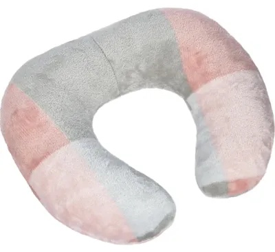 Obrázek produktu pro Polštářek cestovní podkova - 30x35 cm - Růžová,Šedá