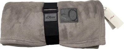 Produktbild von s.Oliver Wohndecke Kuschelsoft" dunkeltaupe 150x200 cm"