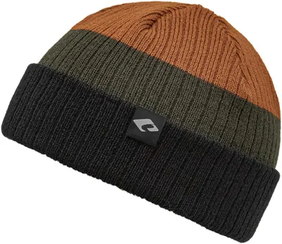 Chillouts gestreifte 2 in 1 Beanie in braun