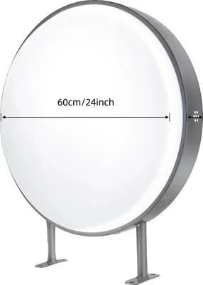 Obrázek produktu pro Kulatý světelný box LED, vodotěsný, oboustranný, nástěnný, 50 cm