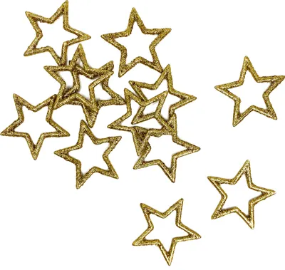 Produktbild von Oblique Unique 12 Sterne Glitzer Streudeko Stern Tischdeko Deko für Weihnachten Dekoration Weihnachtsdeko - gold