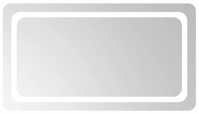 Produktbild von vidaXL LED-Badezimmerspiegel Transparent 90 x 50 cm Gehärtetes Glas