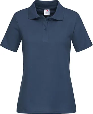 Produktbild von Stedman ST3100 | Damen Piqué Poloshirt 100 - Farbe: Navy Blue - Größe: XXL