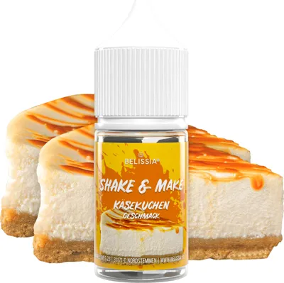 Produktbild von Belissia Shake and Make Käsekuchen Refill - 30 ml hochdosiertes Lebensmittelaroma - zum Nachfüllen - Für Backen, Speisen, Getränke, Shakes, DIY uvm