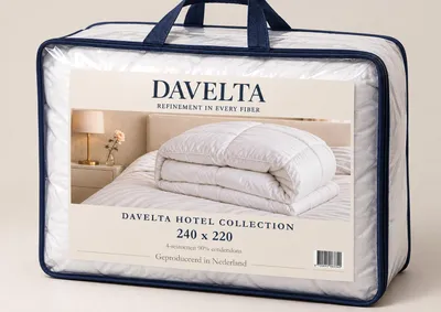 Image de Couette 4 saisons Davelta – 90 % duvet de canard - 240x220 cm, Image générée par une IA
