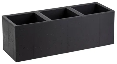 Produktbild von HowHomely | Pflanzentopf - Blumenkübel - schwarz - 90 x 30 x 30 cm - Blumentopf auf Rädern - Praktisch - Dekorativ