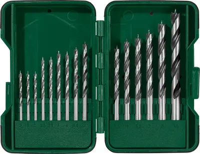Produktbild von PARKSIDE Bohrer- und Bit-Set PBB 4 C2 Holzbohrer Set 15tlg. 3 Stck.