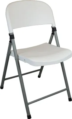 Produktbild von Harbor Housewares Klappbarer Bockstuhl – Weiß