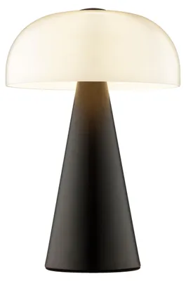Produktbild von Pilz Tischleuchte, 35 cm, Ø 24 cm, E14, Schalter am Kabel, schwarz