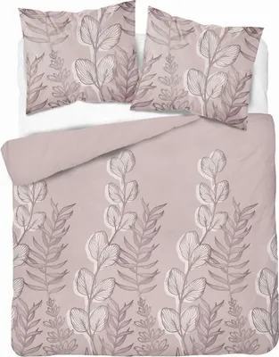Produktbild von Bettwäsche, Baumwollsatin, hohe Qualität 200x220 5477a Rosa, Blätter