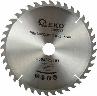 Immagine prodotto di Geko G00145 Tct - - Lama per sega circolare per legno (250 x 32 x 40 T, 12 pezzi)