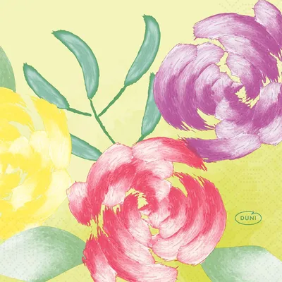 Image de Serviettes de table DUNI Duni Soft Tropics 24x24cm