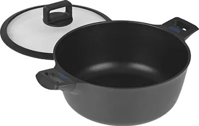 Immagine prodotto di Pentola in alluminio pressofuso N8WERK Indicatore di calore ⌀28 cm 6 L Indicatore di temperatura Coperchio con bordo in silicone Triplo rivestimento Ilag Ultimate Tutti i tipi di fornelli