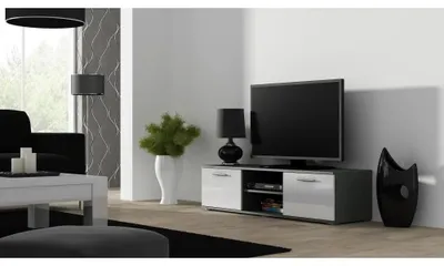Produktbild von Cama SOHORTV140SZ/BI, Grau, Partikelbord, Grau, Partikelbord, 1 Regale, Laminat