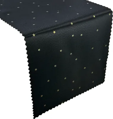 Zdjęcie produktu dla Dwustronny plamoodporny bieżnik na stół Christmas Z-3507 Gold Black 40x160 cm
