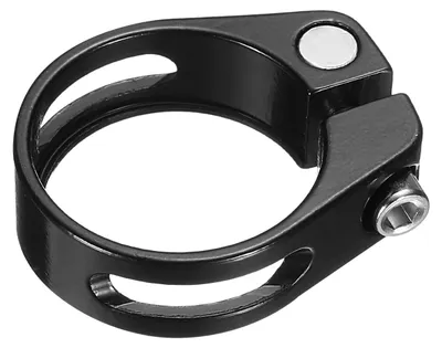 Productafbeelding van Fiets zadelpenklem 34,9 mm van aluminiumlegering zwart
