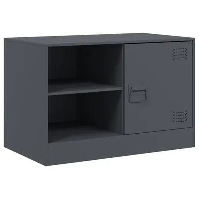 Produktbild von vidaXL TV-Schrank Anthrazit 67x39x44 cm Stahl
