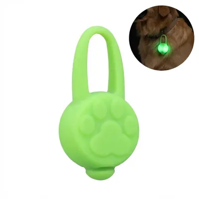 Produktbild von LED Hundelicht Sicherheitslicht für Halsband Silikon Leuchtanhänger Grün Katze