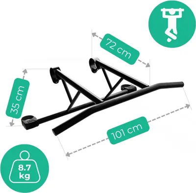 Produktbild von PlayBase Klimmzugstange, Klimmzugstange mit vielen Griffmöglichkeiten, bis 100 kg