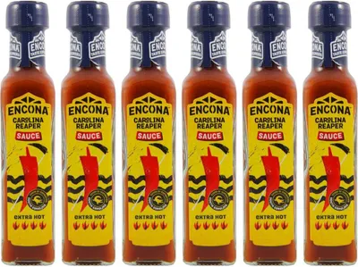 Produktbild von 6er Pack - ENCONA Carolina Reaper Chilli Sauce (6x 142ml) | Scharfe Chili Sauce