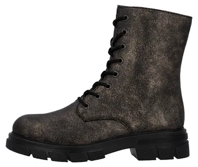 Productafbeelding van Rieker Damenschuhe Stiefel Schnürer Schnürstiefel Metallic Freizeit