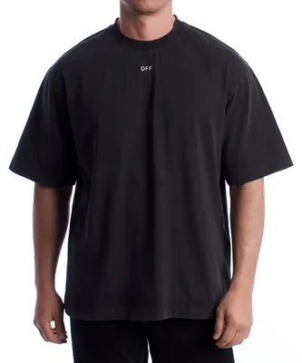 Produktbild von OFF-WHITE Herren Kurzarm-T-Shirt-Garderobe OMAA120C99JER0061077