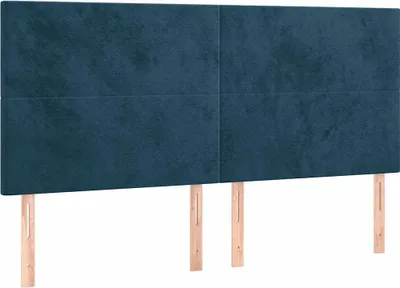 Immagine prodotto di vidaXL Testiere 4 pz. Velluto blu scuro 100x5x78/88 cm