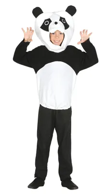 Produktbild von Party Panda Kostüm für Kinder Kindergröße: 110-116
