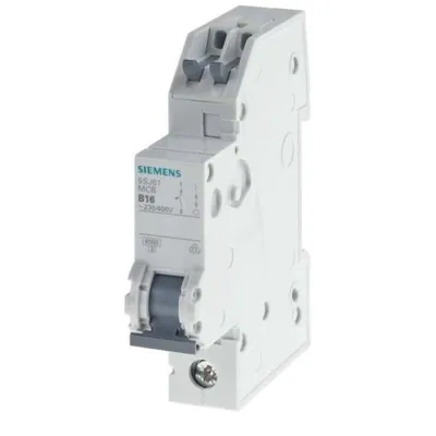 Produktbild von SIEMENS AG Leitungsschutzschalter B 16A 1p 400V 6kA 1TE UC