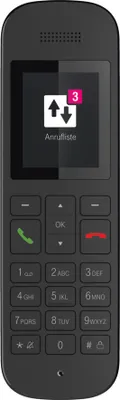 Produktbild von Telekom Sinus A12 Schnurloses Telefon mit Anrufbeantworter schwarz