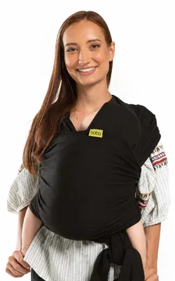 Produktbild von Babytrage Babytragetuch Tragetuch - Elastisch - Für Neugeborene bis 15 kg - Schwarz - Einheitsgröße