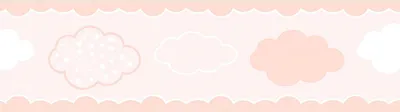 Produktbild von Sanders & Sanders selbstklebende Tapetenbordüre Wolken Rosa 10 x 500 cm