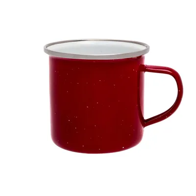 Produktbild von Origin Outdoors Emaille-Becher 360 ml rot