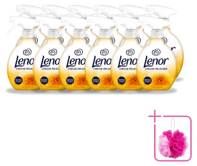 Zdjęcie produktu dla 12 sztuk odświeżacza do tkanin Lenor Crease Releaser Summer Breeze - 500 ml - zestaw ekonomiczny
