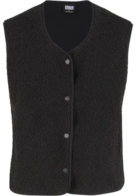 Obrázek produktu pro Dámská vesta Urban Classics Ladies Buttoned Teddy Vest black - L