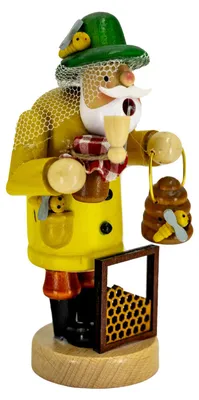 Produktbild von Kaladia Räucherfigur - Imker - traditionelle Holzdekoration für das ganze Jahr - für Räucherkerzen M (Standard) - 30173-14