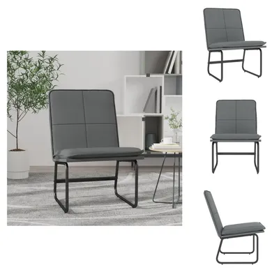 Produktbild von vidaXL Loungesessel Grau 54x75x76 cm Kunstleder -  Sessel