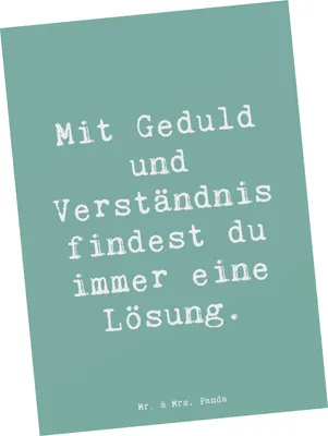 Produktbild von Mr. & Mrs. Panda Postkarte Spruch Konflikte friedlich lösen - Meeresbrise - Geschenk, Postkarten, Lebenshilfe, Zuversicht, Harmonie, Vertrauem, Grußkarte, bildkarte