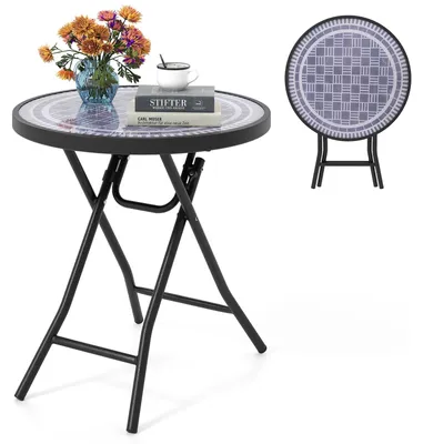Productafbeelding van Buitentafel, weerbestendig - rond, 46 x 46 x 48 cm