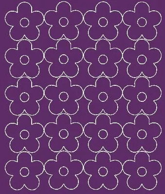 Produktbild von Wandaufkleber, Fensterblumen, 20 Stück, lila matt