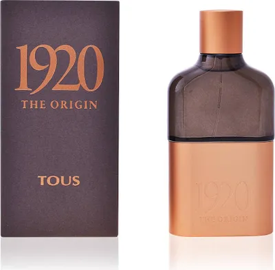 A product shot of a perfume bottle and its packaging.