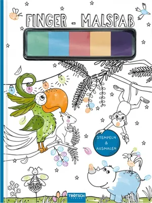 Produktbild von Trötsch Malbuch mit Fingerstempelfarben Finger-Malspaß