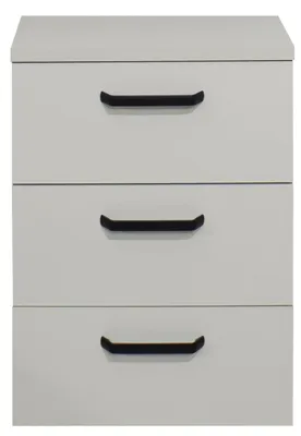 Produktbild von FURNARO Kommode Klipp Schubladenkommode Beistellschrank B/H/T: 50x73x35 cm, Farbe:Kreidegrau matt lack