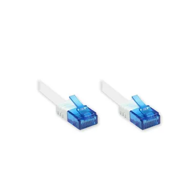 Immagine prodotto di Cavo patch Good Connections Cat. 6a U/UTP cavo piatto 500 MHz bianco 1,5 m
