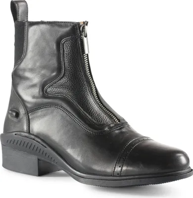 Produktbild von Horze Suffolk Reitstiefeletten mit Reißverschluss vorne, Schwarz, 37